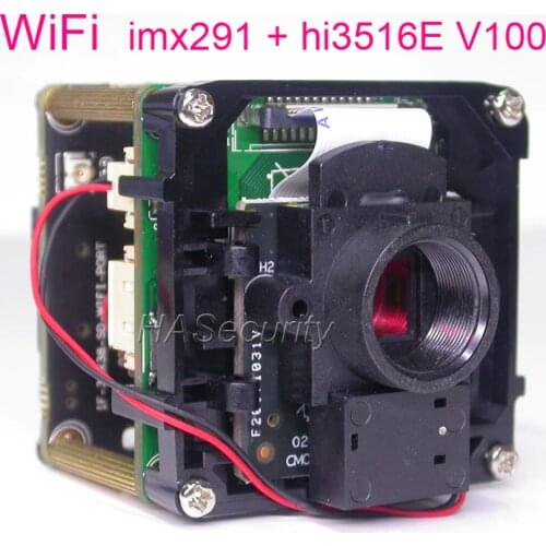 WiFi H.265 / H.264 1/2.9" Sony STARVIS IMX291 CMOS + Hi3516E V100 IP camera PCB board module +FPC Antenna