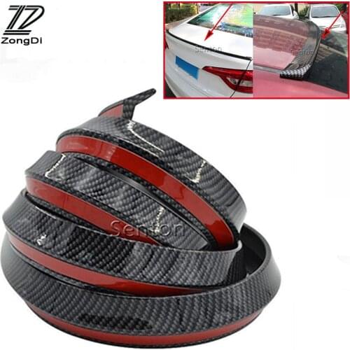 ZD Car Carbon Front Rear Bumper Lip Tail Protection Spoilers For Skoda Octavia A5 A7 2 Fabia Yeti BMW E60 F30 X5 E53 Inifiniti