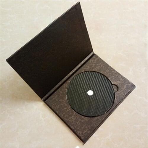 1PCS Carbon Fiber CD Tape Disc Mat Base Tuning pad HiFi Audio turntable machine Anti-shock Shock Absorber Vibration Absorption