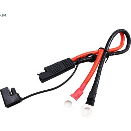 13MF Battery Charging Cable SAE to O Ring Terminal Connectors Harness 10AWG Quick Disconnect SAE Cable for Motorcycles, Cars