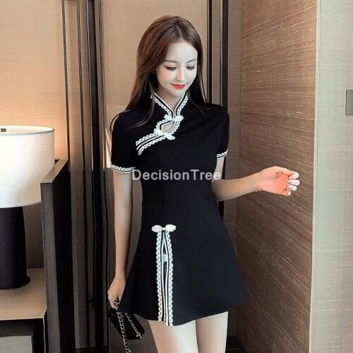 2021 traditional chinese dress women cheongsam+pants set elegant qipao elegant marriage set vestidos cheongsam dress qipao