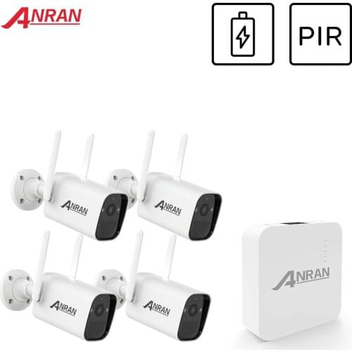 ANRAN Wireless Video Surveillance 3MP Battery Outdoor Camera System Audio Waterproof Night Vision Recharge Camera cctv APP