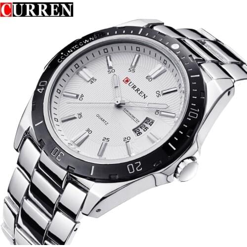 CURREN Watch Men Fashion Sports Quartz Clock Mens Watches Top Brand Luxury Steel Business Waterproof Watch Relogio Masculino