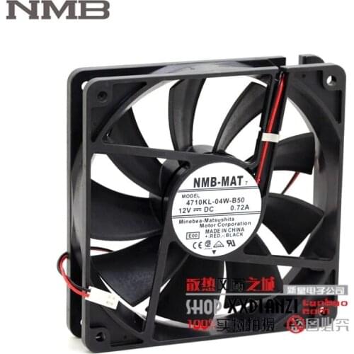 For NMB 4710KL-04W-B50 12025 12cm 12V 0.72A winds of chassis fan
