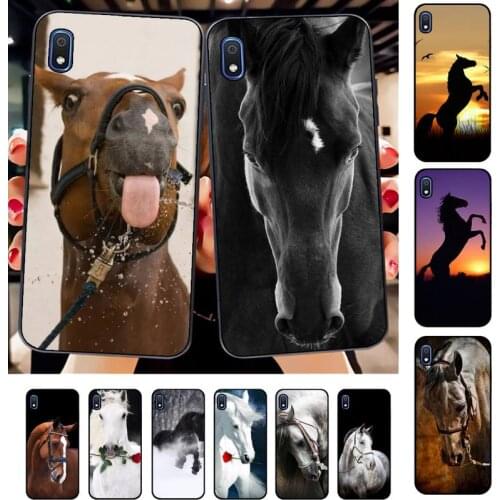 FHNBLJ Horse animal painting pattern Phone Case for Samsung A51 01 50 71 21S 70 31 40 30 10 20 S E 11 91 A7 A8 2018