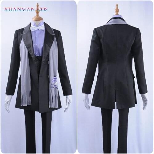 Game Twisted-Wonderland The Little Mermaid Jade Leech Cosplay Costume Custom Men Shirt Coat Romper Hat Male Uniform Scarf Pants