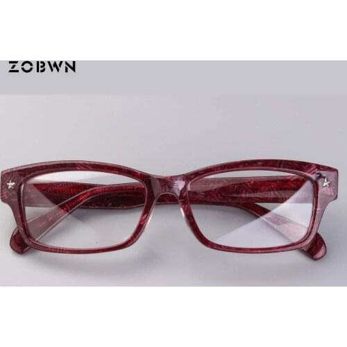Red vintage glasses women presciprtion glasses man frames Lunette generous oculos de grau femininos,computer lentes rivet gafas