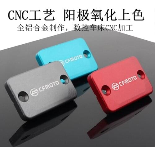 DESRIK Motorcycle CNC Aluminum Front Brake Fluid Reservoir Cap Cover For CFMOTO CF 250 SR CF250SR CF 250SR Acccessories