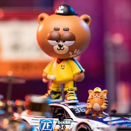 Bernie Bear Blind Box Toys Surprise Gift Action Figure Sneaker Bear Cute Cartoon Doll Guess Bag Girl Heart Trendy Collectibles