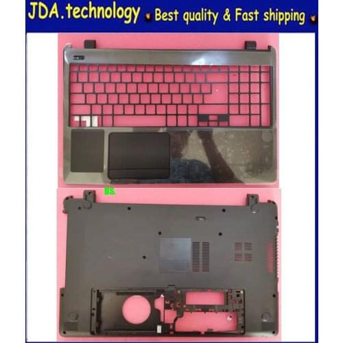 New cases for Acer Aspire E1-522 E1-522g Palmrest upper cover keyboard bezel Bottom case