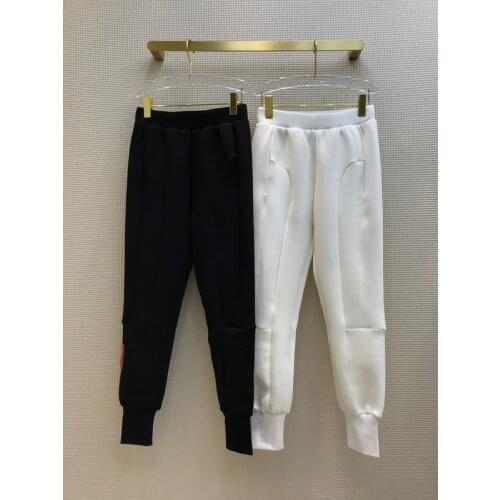 Fashion 11.21 Autumn Winter Harem Women Elastic Waist Thicken Loose Casual Pants Sweatpants Two Color