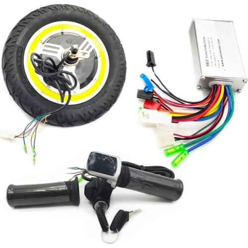 24V 36V 48V 350W 12Inch Brushless Hub Wheel Motor for Electric Scooter Ebike with Pneumatic Air tyre Ebike LCD Display thorttle