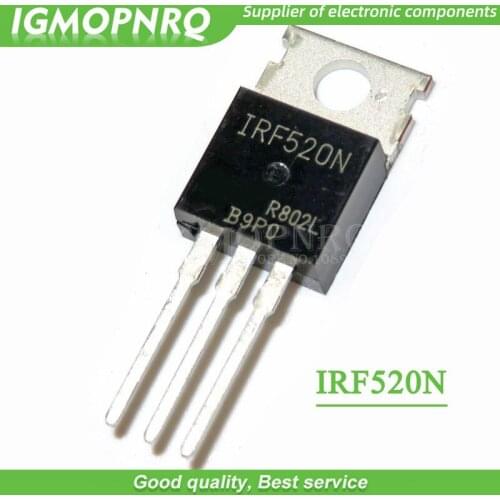 10PCS IRF520 TO-220 IRF520N TO220 IRF520NPBF new