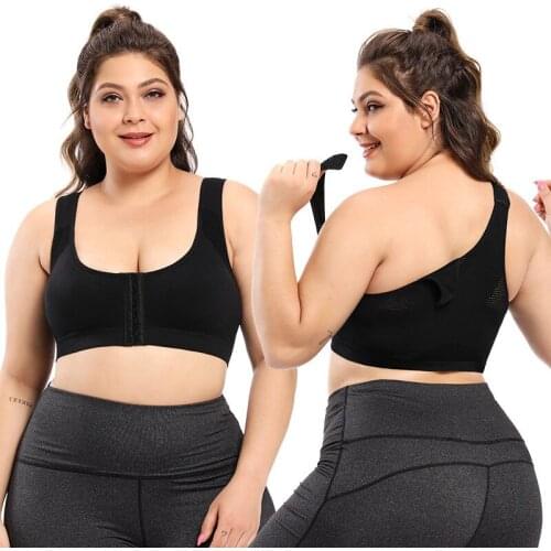 New arrival Large Size Bra Front Buckle shaping Beauty Back fitness Brassiere Shock-Proof push up bra Underwear for Women