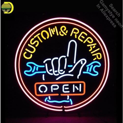 CUSTOM OPEN REPAIR Neon Sign REAL GLASS Tube BAR cAR Light Sign Store Display Custom Handcraft Design Iconic Sign Pub Bar Signs