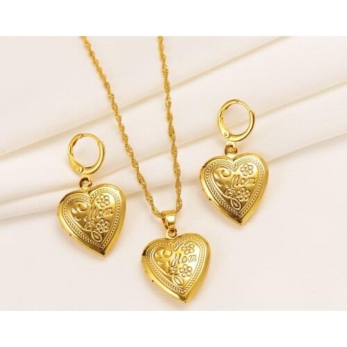 Women Men heart Gold Plated Cross Crucifix Necklace earring Virgin Mary Necklace Crucifix Jesus Pendant Necklace Faith Jewelry