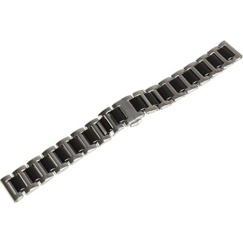 20mm 22mm solid Stainless Steel ceramic Watch Strap band flat end for all watches