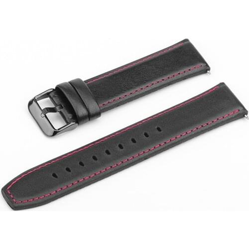 22mm Leather watch Band for ticwatch pro Prevent sweatsilicone strap Business style women/men bracelet Replacement watchband