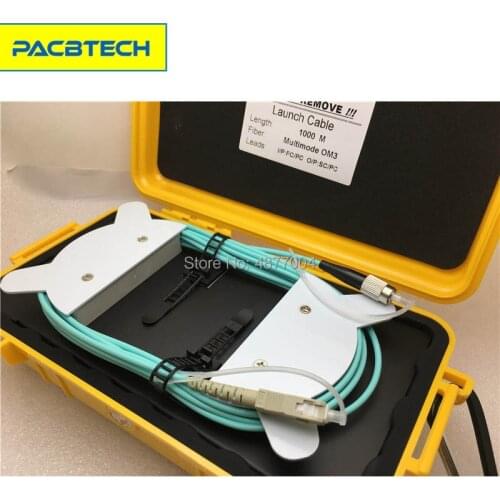 High Quality OTDR launch cable box Single Mode,9/125 OM3 FC-SC 500M Multimode OTDR Launch Cable
