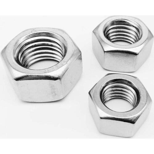 1/10pcs UNF 1/4 5/16 3/8 7/16 1/2 5/8 3/4 7/8 304 A2-70 Stainless Steel UK US Standard Fine Thread Hex Nut Hexagon Nut