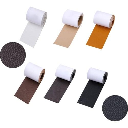 1.5M Sofa Leather Modify patches Lychee pattern leather seat self-adhesive leather patch DIY Bag accessories sticker