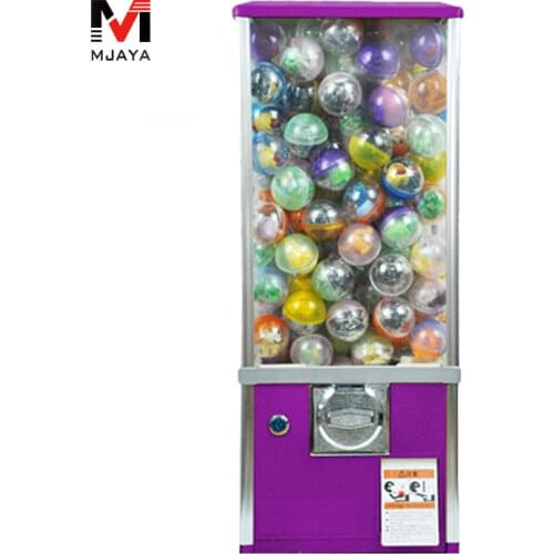 1Pcs Purple Vending Machine Plastic Toy Capsules Coin Operated Tabletop Bouncing Balls Cabinet Game ​Penny-in-the-slot Vendor