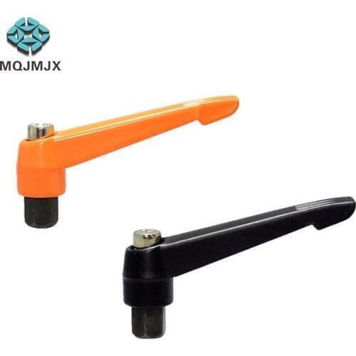 1Pcs M6 10-60mm Clamping Lever Machinery Adjustable Handle Locking External Female Thread Knob Hex Screws