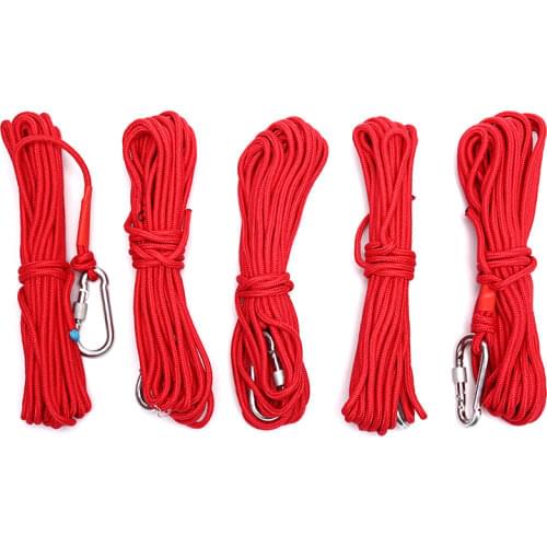 10M Hot New Red Fishing Magnets Rope Strong Search Magnets Fishing Pot Fishing Magnet Rope Dropshipping