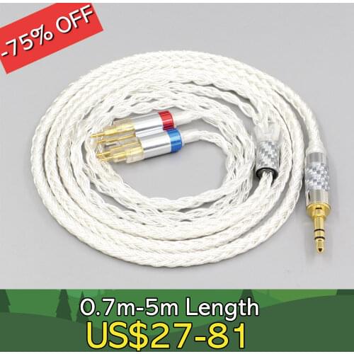 16 Core OCC Silver Plated Headphone Earphone Cable For Sennheiser HD580 HD600 HD650 HDxxx HD660S HD58x HD6xx LN007055