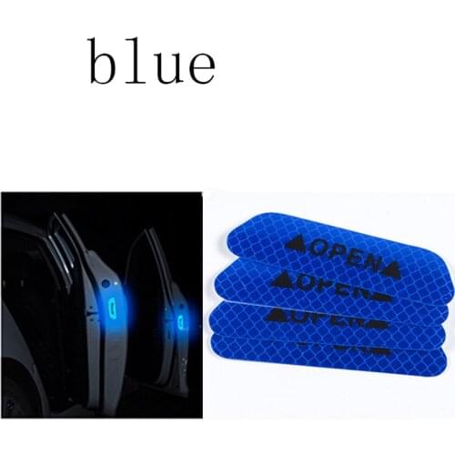 4pcs car door safety anti-collision warning reflective sticker OPEN sticker for volvo xc90/xc60/2016 s60 s40 s80 v70 V40 v50 V60