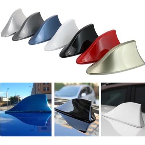 Car Antenna Roof Shark Fin Antenna Car Radio Aerials FM/AM Signal Protective Aerials Car Styling Exterior Parts Antenna Base