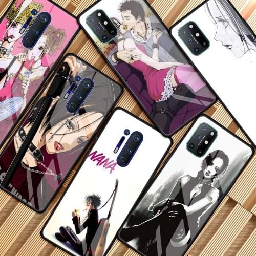 Anime Nana Phone Case For OnePlus 8T 7 Pro 8 Nord 5G 9 7T 9R Z Mobile Phone Tempered Glass Cover Shell