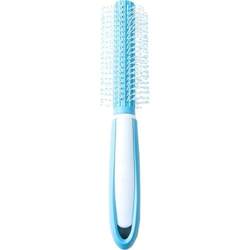 Girl Hairstyle Handy Detangling Comb Massage Round Hairbrush With