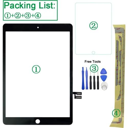 1PCS Brand New For Apple iPad 7 10.2 2019 7th Gen A2197 A2198 A2200 Touch Screen Digitizer Outer Glass Panel Replacement