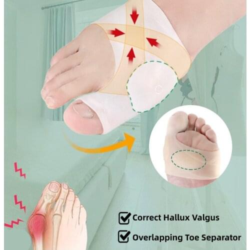 40pcs=20pairs Bunion Corrector Overlapping Separator Pedicure Hallux Valgus Plantar Fasciitis Tools Feet Care For Toes