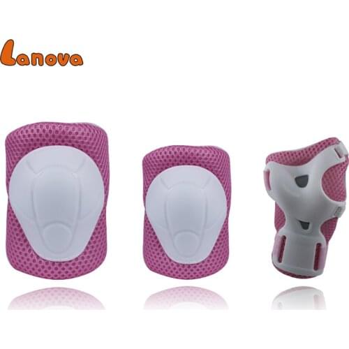 LANOVA6pcs/Set protective patins Set Knee Pads Elbow Pads Wrist Protector Protection for Scooter Cycling Roller Skatingchild