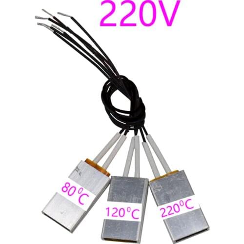 1 Pcs Ptc Heaters Heating Element Hair Dryer Accessories Curlers Heater 80/120/220 Degrees Celsius 220V Air Heater