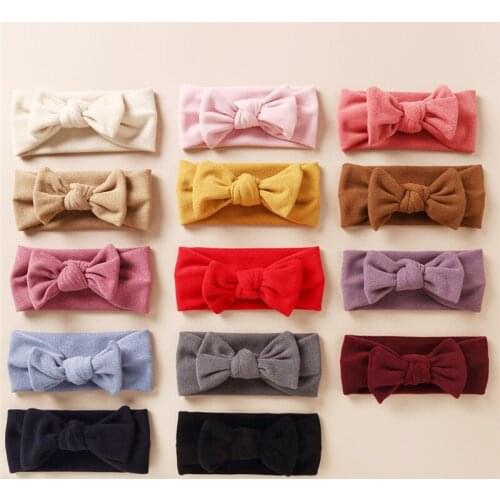 New Winter Wool Bows Hair Scrunchie Rubber Bands Women Girls Solid Ponytail Holder Elastic Hair Ties Hair Bands Hair Accessorie