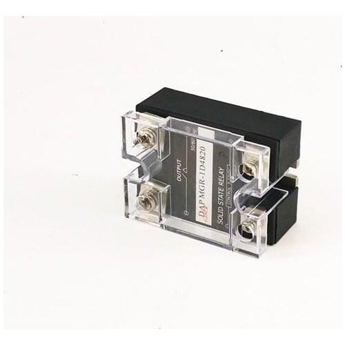 2pcs/lot Single-phase solid-state relay 20A DC control AC zero-crossing normally open MGR-1D4820 single-phase AC