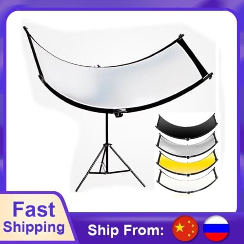 U-type Reflector With Tripod Collapsible Photography Light reflective screen for Studio Multi Photo Disc Diffuers acessorio