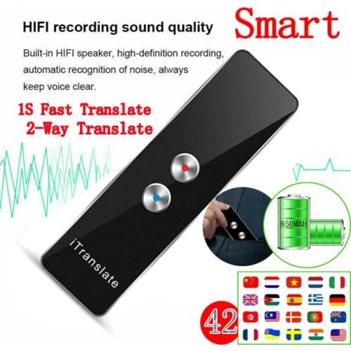 T8 Portable Smart Voice Translator Instant Real Time Support 42 Languages Translation 3E09