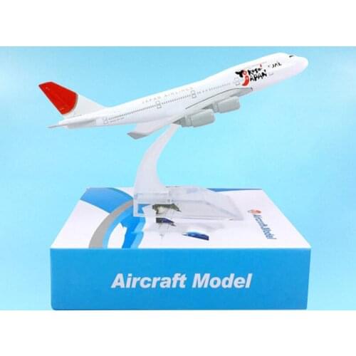 16CM JAL YOKOSO Japan Airlines 1:400 Scale B747-400 Model Toys Base Alloy Aircraft Planeairliner Display Collection Gifts Show