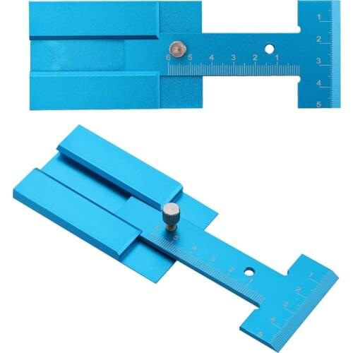 Woodworking table saw height gauge Depth measurement Metric height limit gauge Aluminum alloy Woodworking measuring tool