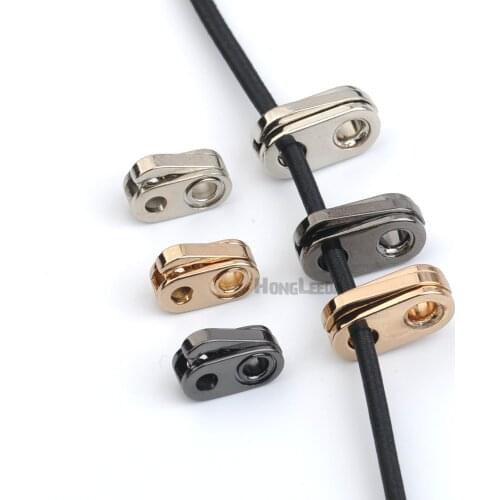 DIY 30pcs/lot metal alloy stoppers toggle cord locks Drawstring lock one holes for 3mm 4mm cord STP-022 free shipping