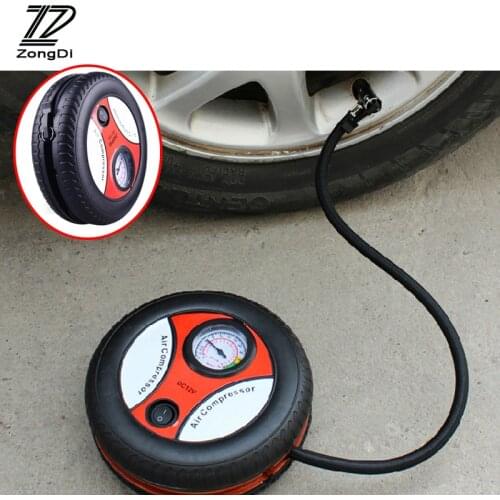 ZD 1Pc Car Tire Inflation Pump Tire pressure monitoring for Lada granta vesta Audi a4 b6 a3 Mazda 3 6 cx-5 VW polo accessories