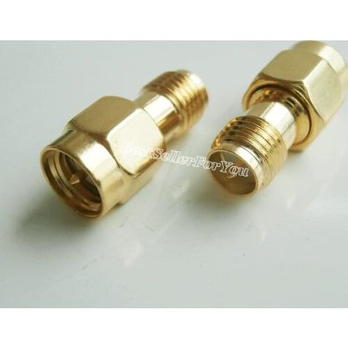 1Pcs SMA Connector Male Plug To RP SMA Connector RPSMA Connector Female Jack Straight RF Connector Adapter