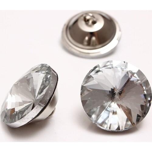 550PCS/LOT) 25MM rhinestone crystal buttons sewing for decoration crafts headboard sofa KTV wall upholstery