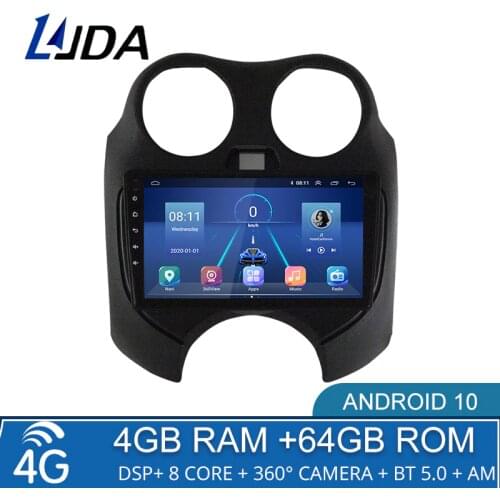 4G+64G Android 10 Car Multimedia Player For Nissan March 2010 2011 - 2016 2017 2 Din Car Radio no dvd Auto Video GPS Stereo WiFi