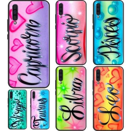 Aquarius Taurus Virgo Constellation Case For Samsung A51 A71 A11 A31 A50 A70 A40 A02S A20S A12 A32 A42 A52 A72 A20e A21S Coque