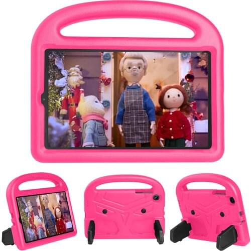 EVA Silicon Coque Case For Samsung Tab A 8.4 2020 T307 T307U SM-T307 Kids Cartoon Bird Shockproof Funda Handle Child Cover